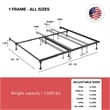 Atlas-Lock Keyhole 4-Glides Bed Frame Patent 6-415-465 B1 Twin/Full