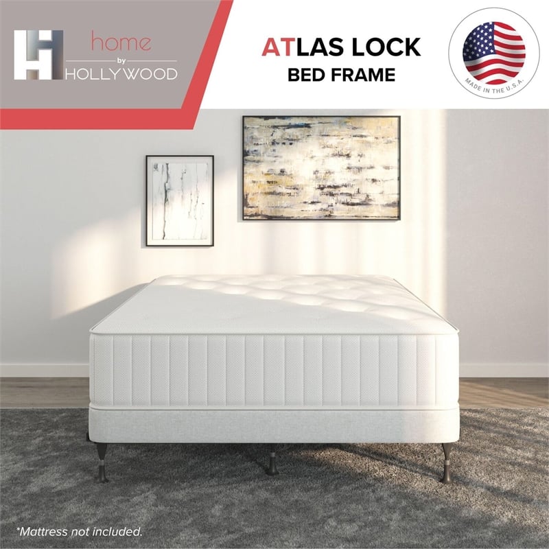 Atlas-Lock Keyhole 4-Glides Bed Frame Patent 6-415-465 B1 Twin/Full