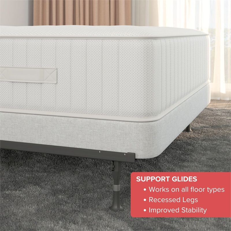 Atlas-Lock Keyhole 4-Glides Bed Frame Patent 6-415-465 B1 Twin/Full