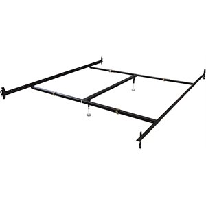 hook on bed rails california king with center support and 2-glides