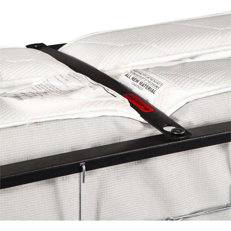 Hollywood Rollaway with Twin Memory Foam Mattress in White