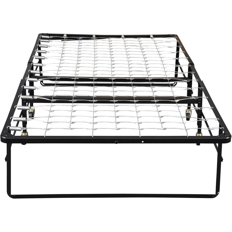 Hollywood Rollaway with Twin Memory Foam Mattress in White