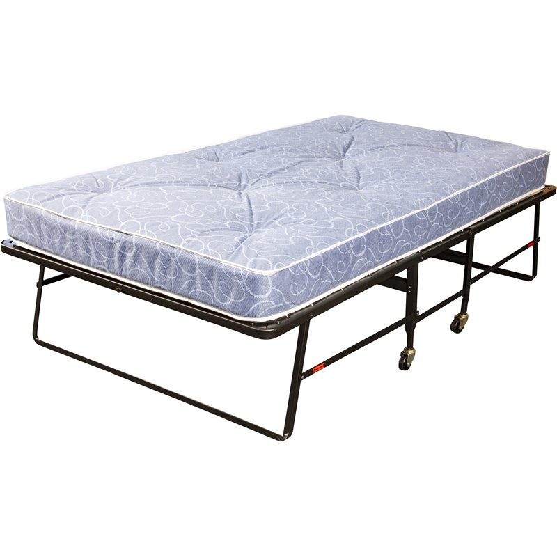 Hollywood Rollaway with Twin Innerspring Mattress in Blue