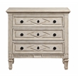 Treasure Trove Colette Antique Inspired 3 Drawer Storage Chest - Weathered White