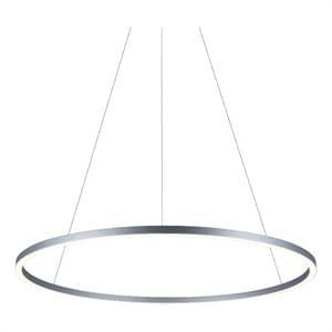 VONN Tania 39&quot Height Adjustable ETL Certified Integrated LED Chandelier Silver