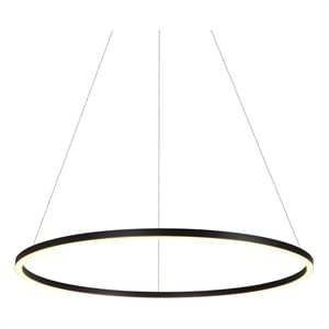 VONN Tania 39&quot Height Adjustable ETL Certified Integrated LED Chandelier Black