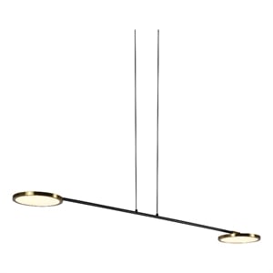VONN Torino 39&quot ETL Certified Integrated LED Aluminum Pendant in Antique Brass