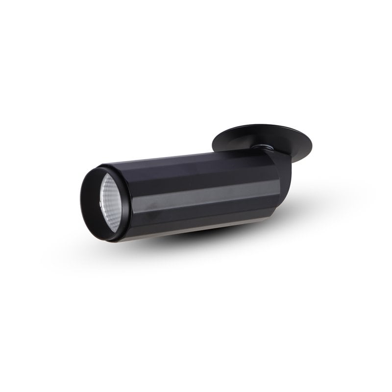 VONN Adjustable Aluminum ETL Commercial Grade LED Flush Mounted Spotlight Black