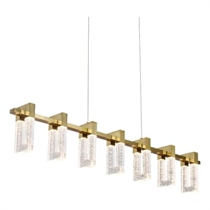 VONN Sorrento 40&quot ETL Certified Integrated LED Aluminum Chandelier-Antique Brass