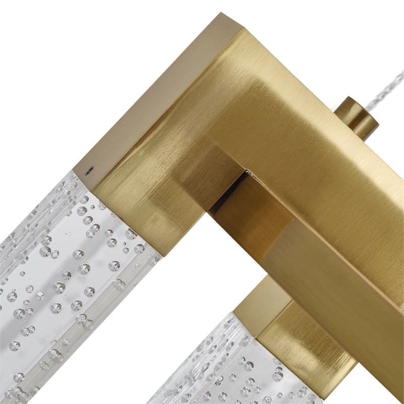 vonn sorrento 27&quot etl certified integrated led aluminum chandelier antique brass