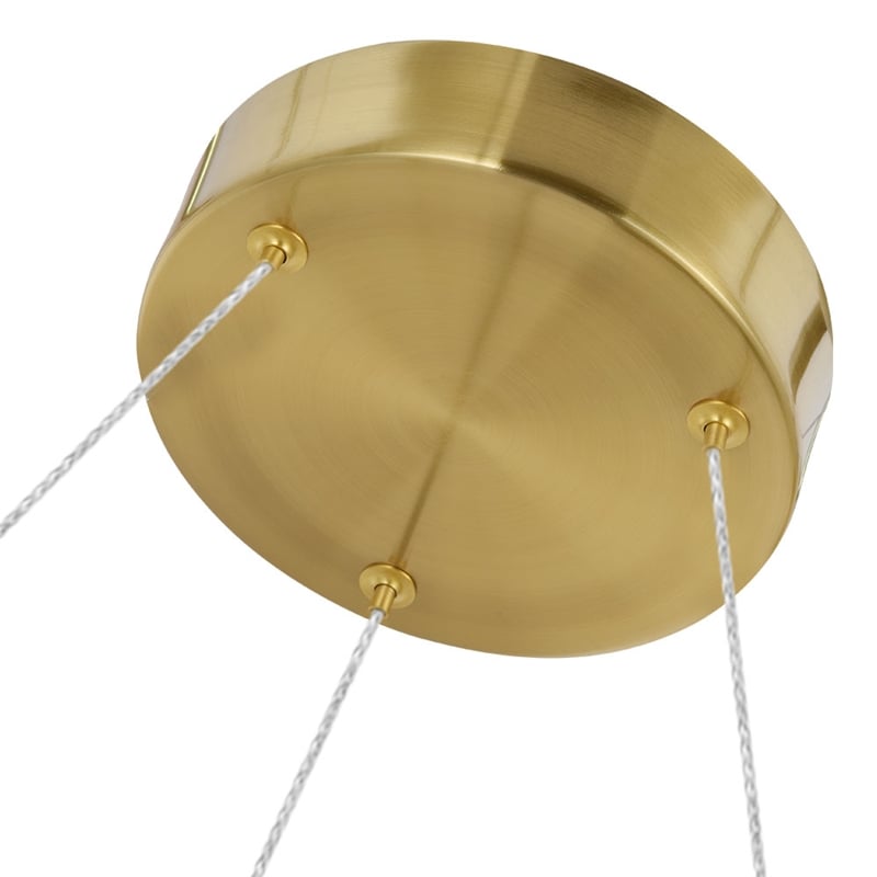 vonn sorrento 27&quot etl certified integrated led aluminum chandelier antique brass