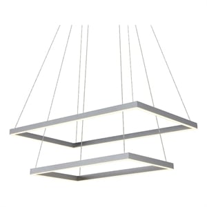 VONN Atria 29&quot Adjustable ETL Certified Integrated LED Chandelier in Silver