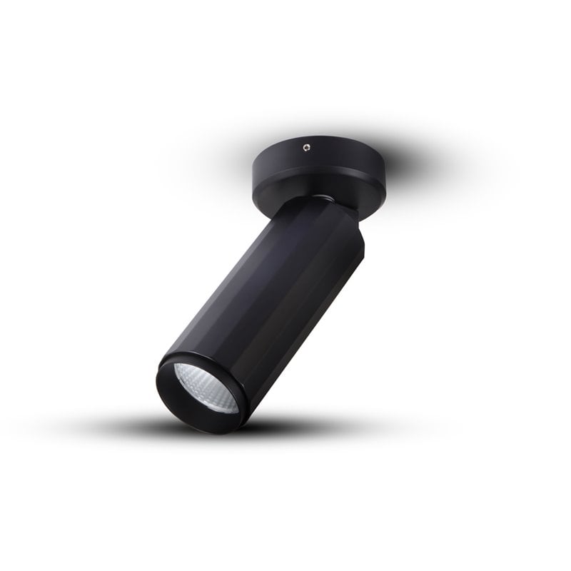 VONN Adjustable ETL Commercial Grade LED Surface Mounted Spotlight in Black