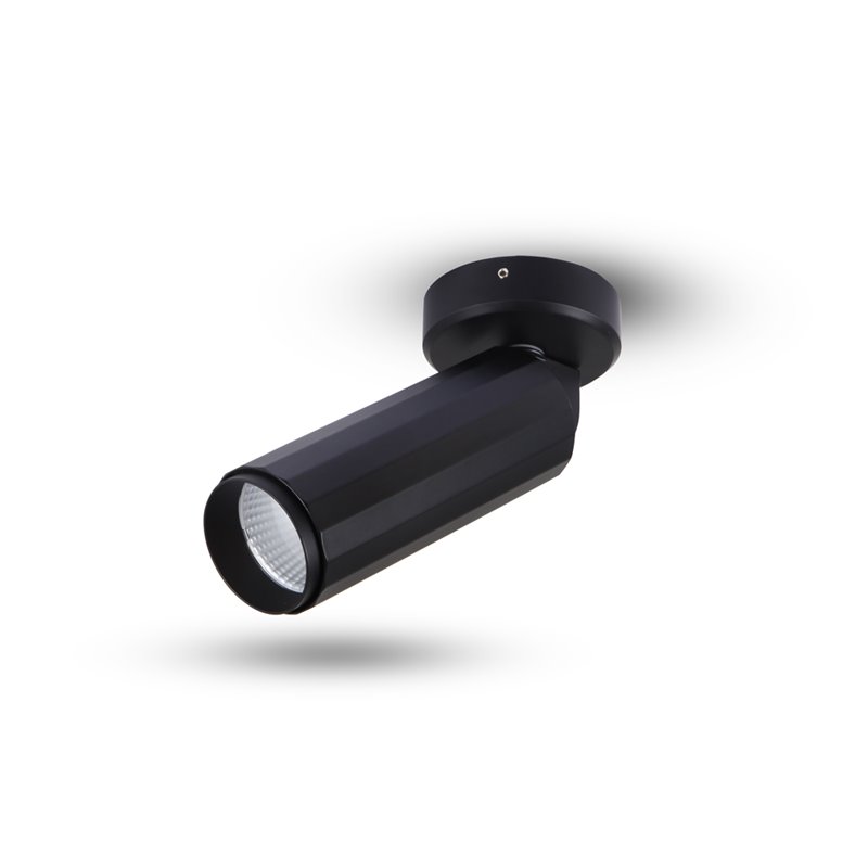 VONN Adjustable ETL Commercial Grade LED Surface Mounted Spotlight in Black