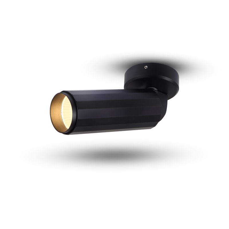 VONN Adjustable ETL Commercial Grade LED Surface Mounted Spotlight in Black