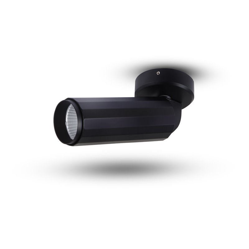 VONN Adjustable ETL Commercial Grade LED Surface Mounted Spotlight in Black