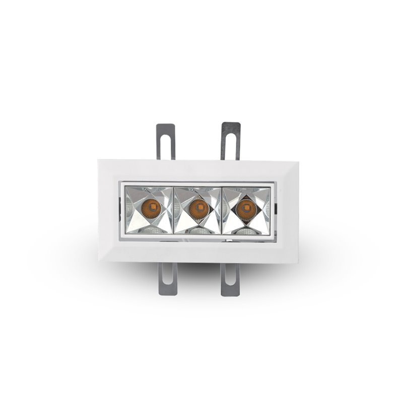 VONN 3-light Adjustable ETL Commercial Grade LED Recessed Downlight w/Trim White