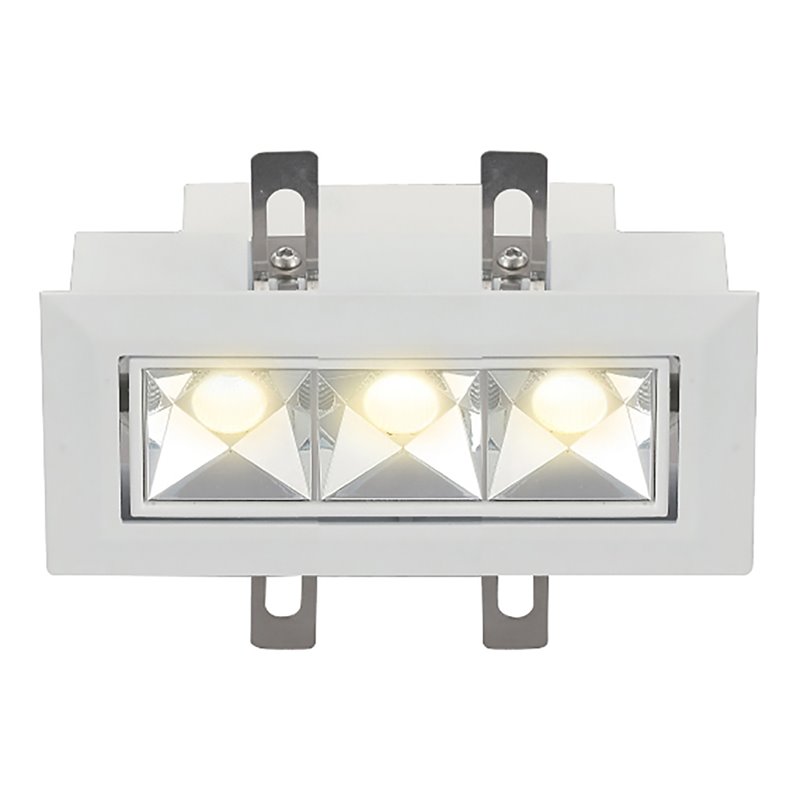 VONN 3-light Adjustable ETL Commercial Grade LED Recessed Downlight w/Trim White