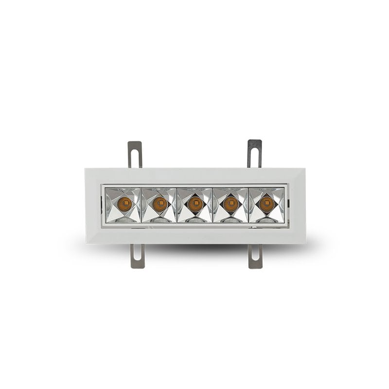 VONN 5-light Adjustable ETL Commercial Grade LED Recessed Downlight w/Trim White