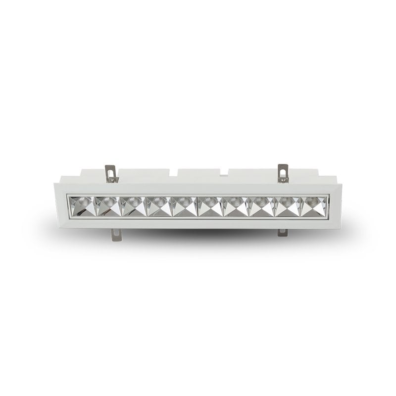 VONN Adjustable ETL Commercial Grade LED Recessed Downlight w/ Trim in White