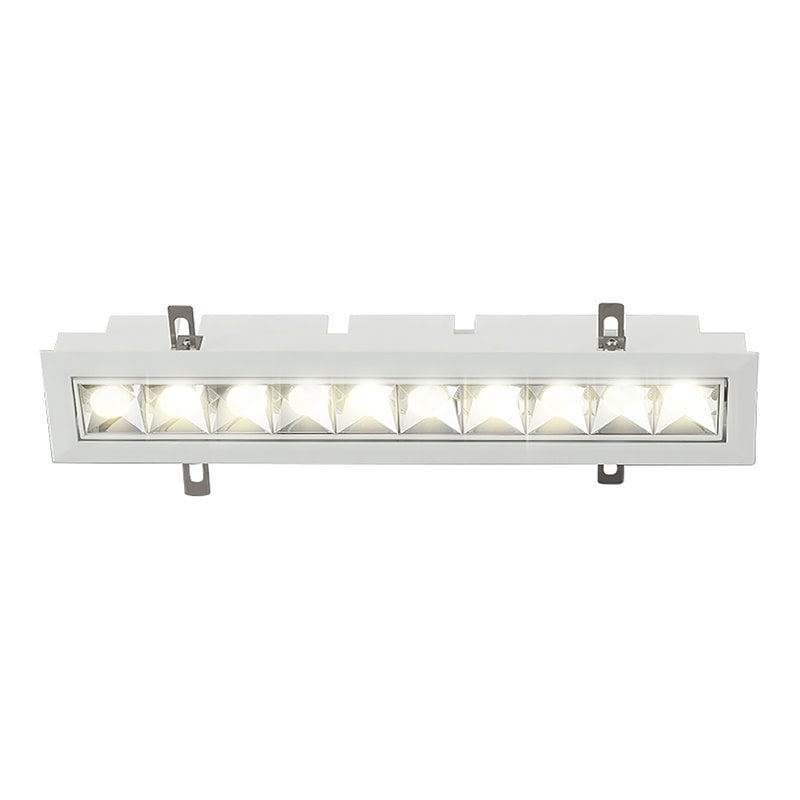 VONN Adjustable ETL Commercial Grade LED Recessed Downlight w/ Trim in White