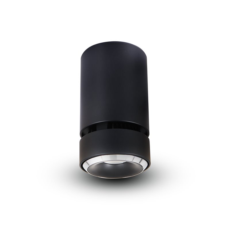 VONN Adjustable ETL Commercial Grade LED Surface Mounted Downlight in Black