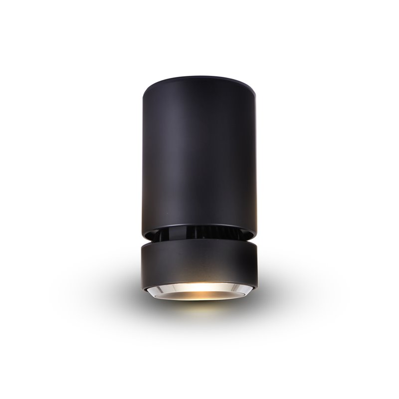 VONN Adjustable ETL Commercial Grade LED Surface Mounted Downlight in Black