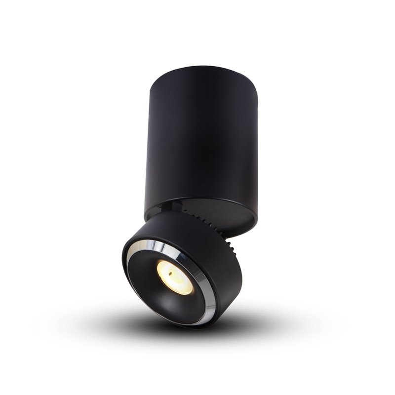 VONN Adjustable ETL Commercial Grade LED Surface Mounted Downlight in Black