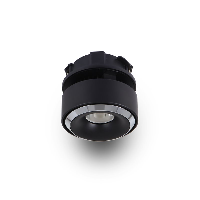 VONN Adjustable Aluminum ETL Commercial Grade LED Flush Mounted Downlight Black