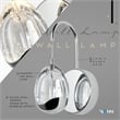 Venezia Integrated LED ETL Certified Wall Sconce Lighting in Polished Chrome
