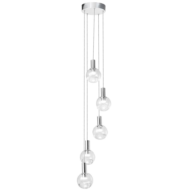 VONN Sienna Integrated LED ETL Certified Aluminum Chandelier - Polished Chrome