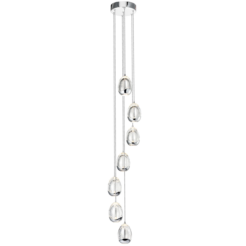 VONN Venezia Integrated LED ETL Certified Aluminum Chandelier - Polished Chrome