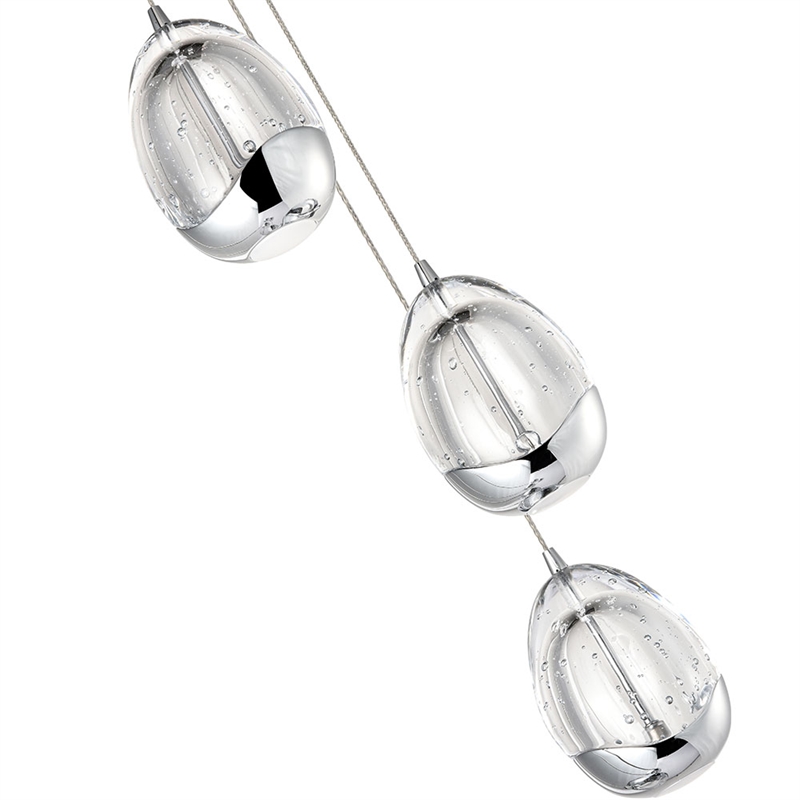 VONN Venezia Integrated LED ETL Certified Aluminum Chandelier - Polished Chrome