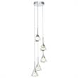 VONN Amalfi Integrated LED ETL Certified Aluminum Chandelier - Polished Chrome
