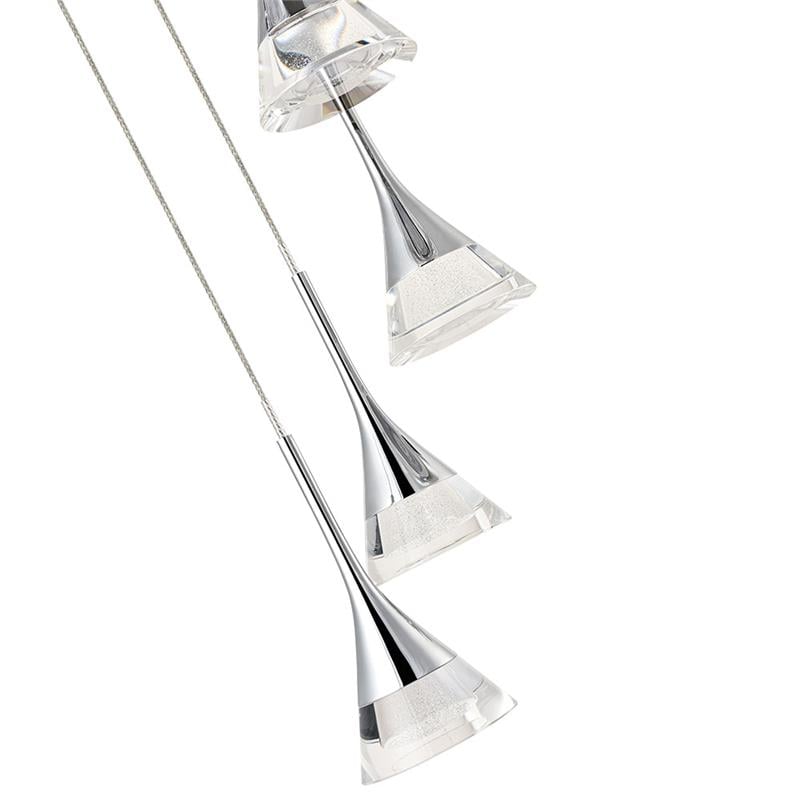 VONN Amalfi Integrated LED ETL Certified Aluminum Chandelier - Polished Chrome