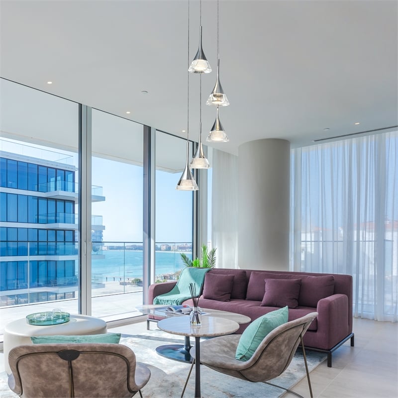 VONN Amalfi Integrated LED ETL Certified Aluminum Chandelier - Polished Chrome