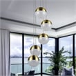 Ravello 5-Light Integrated LED ETL Certified Aluminum Chandelier - Brass