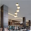 Ravello 5-Light Integrated LED ETL Certified Aluminum Chandelier - Brass