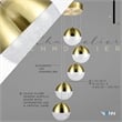 Ravello 5-Light Integrated LED ETL Certified Aluminum Chandelier - Brass