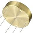 Ravello 5-Light Integrated LED ETL Certified Aluminum Chandelier - Brass