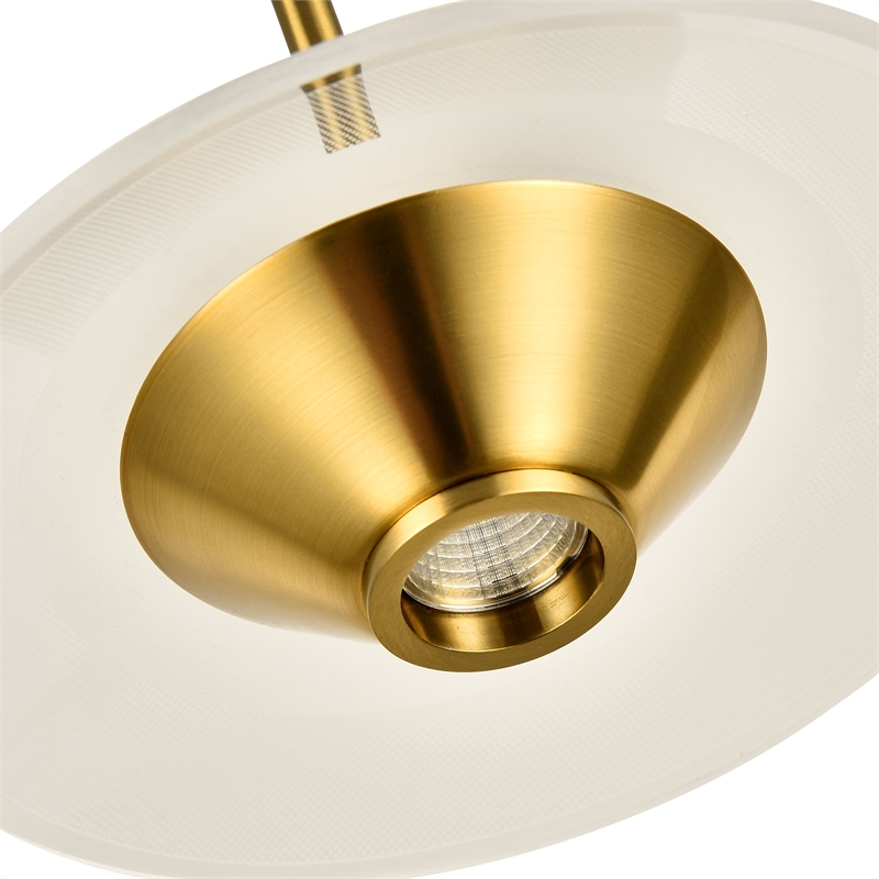 VONN Ferrara Height Adjustable ETL Certified Integrated LED Pendant in AB