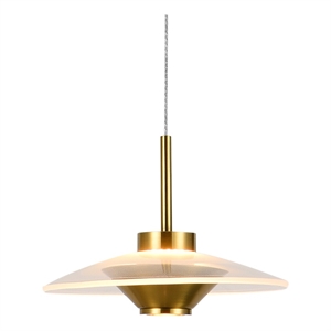 VONN Ferrara Height Adjustable ETL Certified Integrated LED Pendant in AB