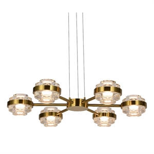 VONN Milano 25&quot Height Adjustable ETL Certified Integrated LED Pendant in AB