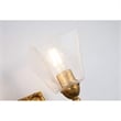 Lucas McKearn Star 2-light Transitional Metal Bath Vanity Light in Gold Leaf