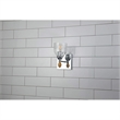 Lucas McKearn Felice 1-light Gold Flame-shaped Bath Vanity Light in Chrome