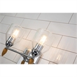 Lucas McKearn Felice 2-light Gold Acorn-shaped Bath Vanity Light in Chrome