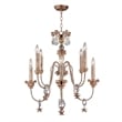 Lucas McKearn Mignon 8-light 2-Tier Resin Chandelier in Antique Gold