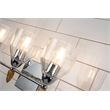 Lucas McKearn Felice 3-light Gold Acorn-shaped Bath Vanity Light in Chrome