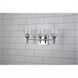 Lucas McKearn Felice 3-light Silver Acorn-shaped Bath Vanity Light in Chrome