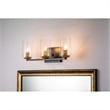 Lucas McKearn Bolivar 3-light Metal Bath Vanity Light in Matte Black